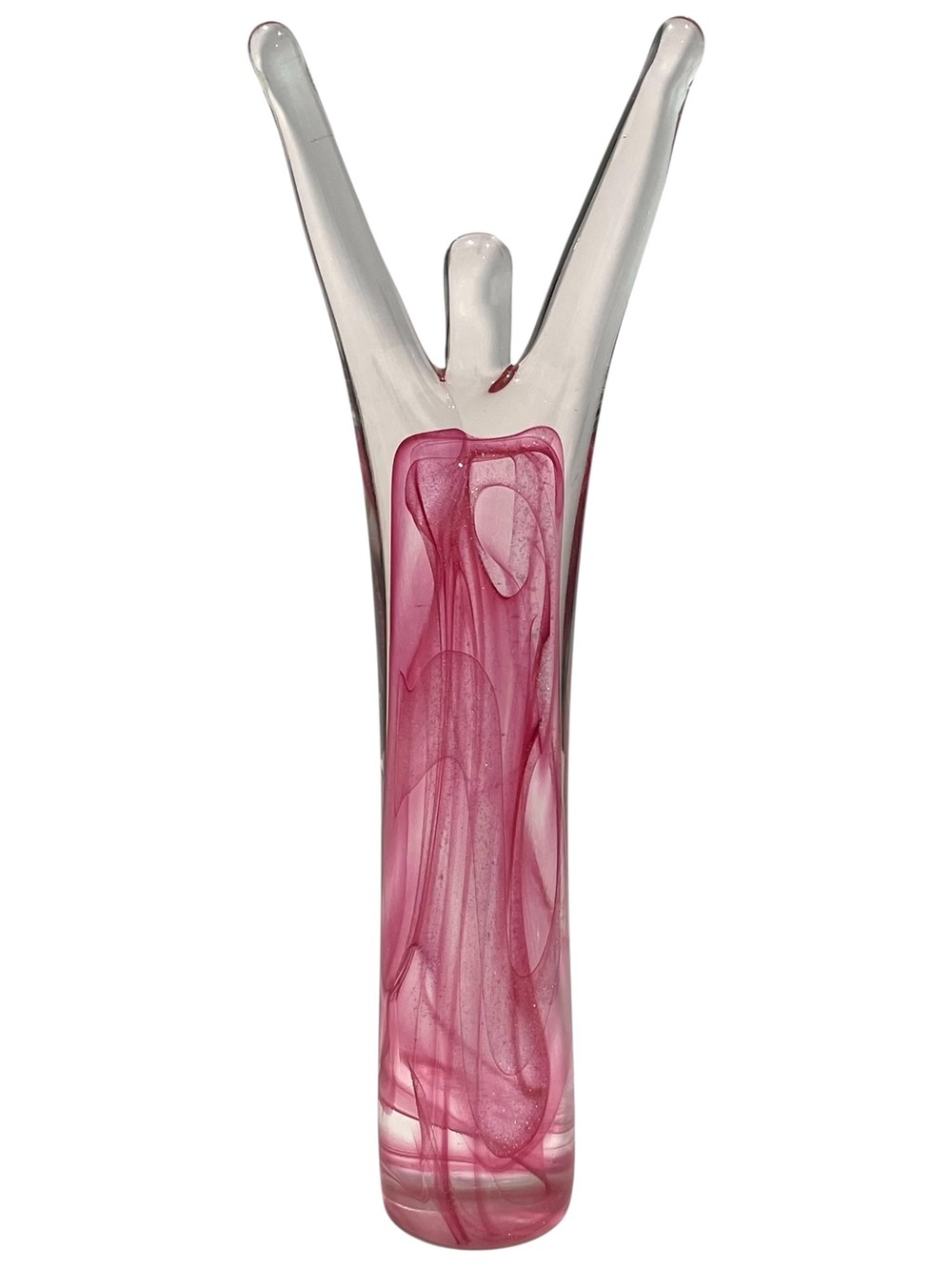 Vintage 1990s Susan Gottselig Signed "Celebration" Art Glass Sculpture Canadian